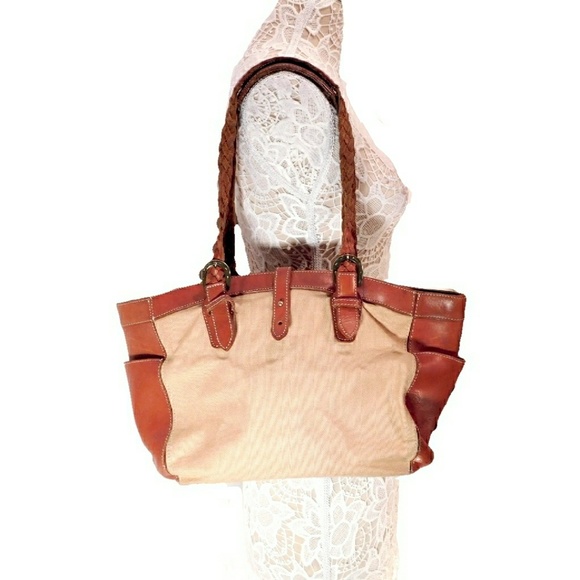 SANS Handbags - SAN NIDEAKI MINARA SUMMER CLOTH & LEATHER BAG